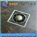 In-stock factory golden brass anti-odor bathroom square floor drain